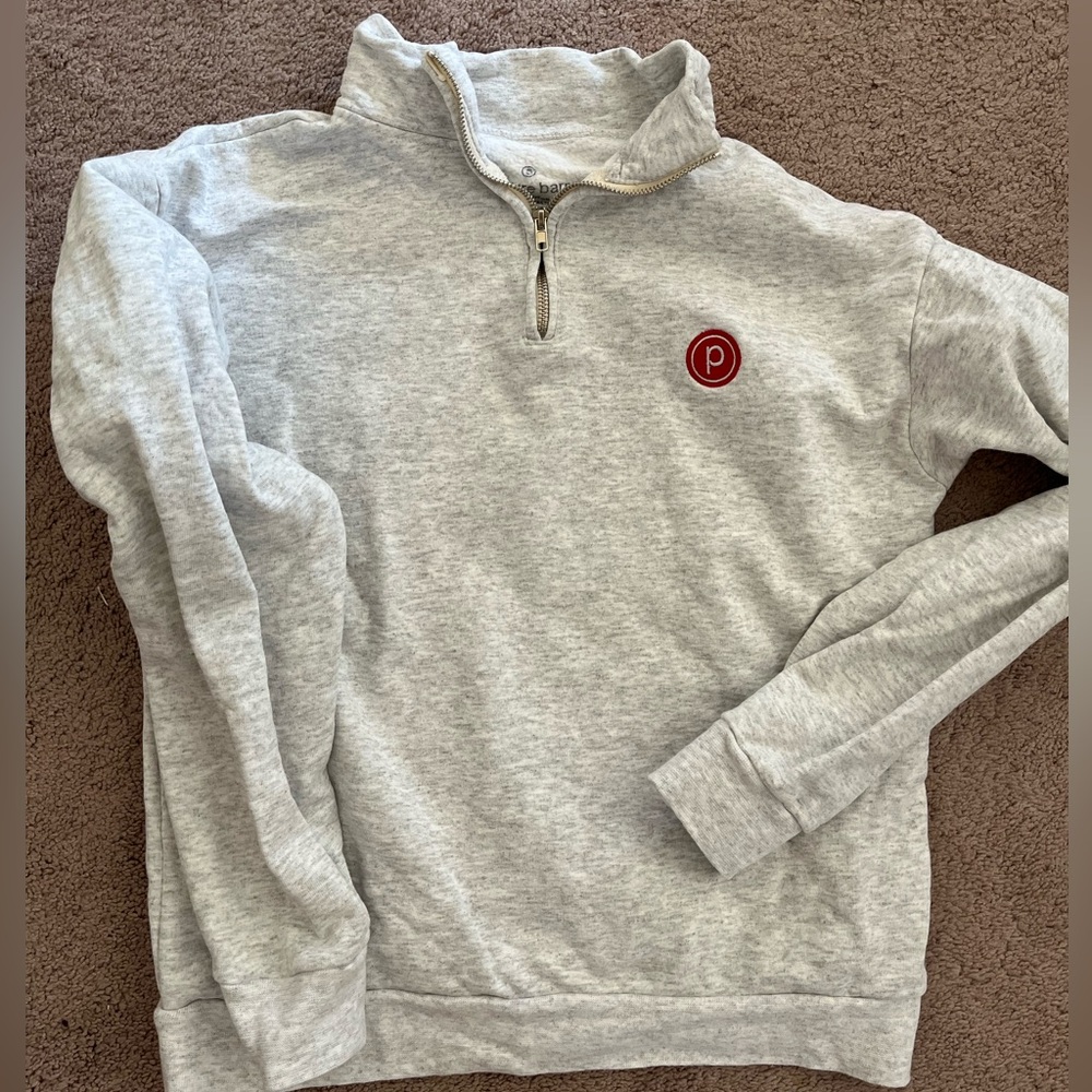 Pure Barre Gray Quarter-Zip Sweatshirt